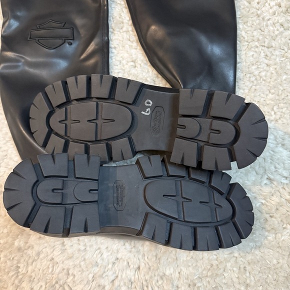 Harley-Davidson Women Uplift Knee High 20-Inch Black Platform Boots D84806 Sz 10 - Picture 6 of 10